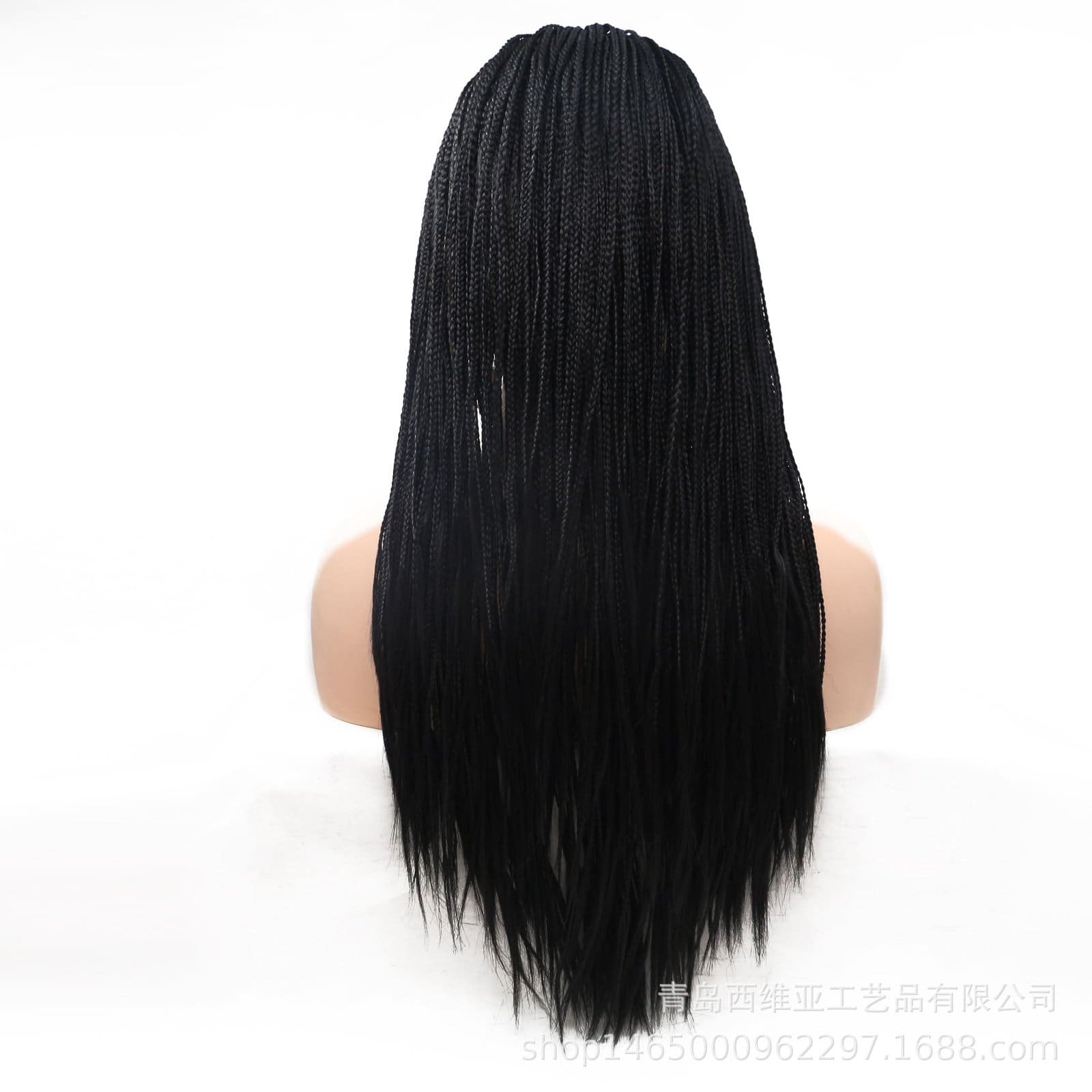 China Qingdao factory direct sales hand rubbing braids chemical fiber front lace dirty braid matte high temperature silk three-strand braid - Image 3