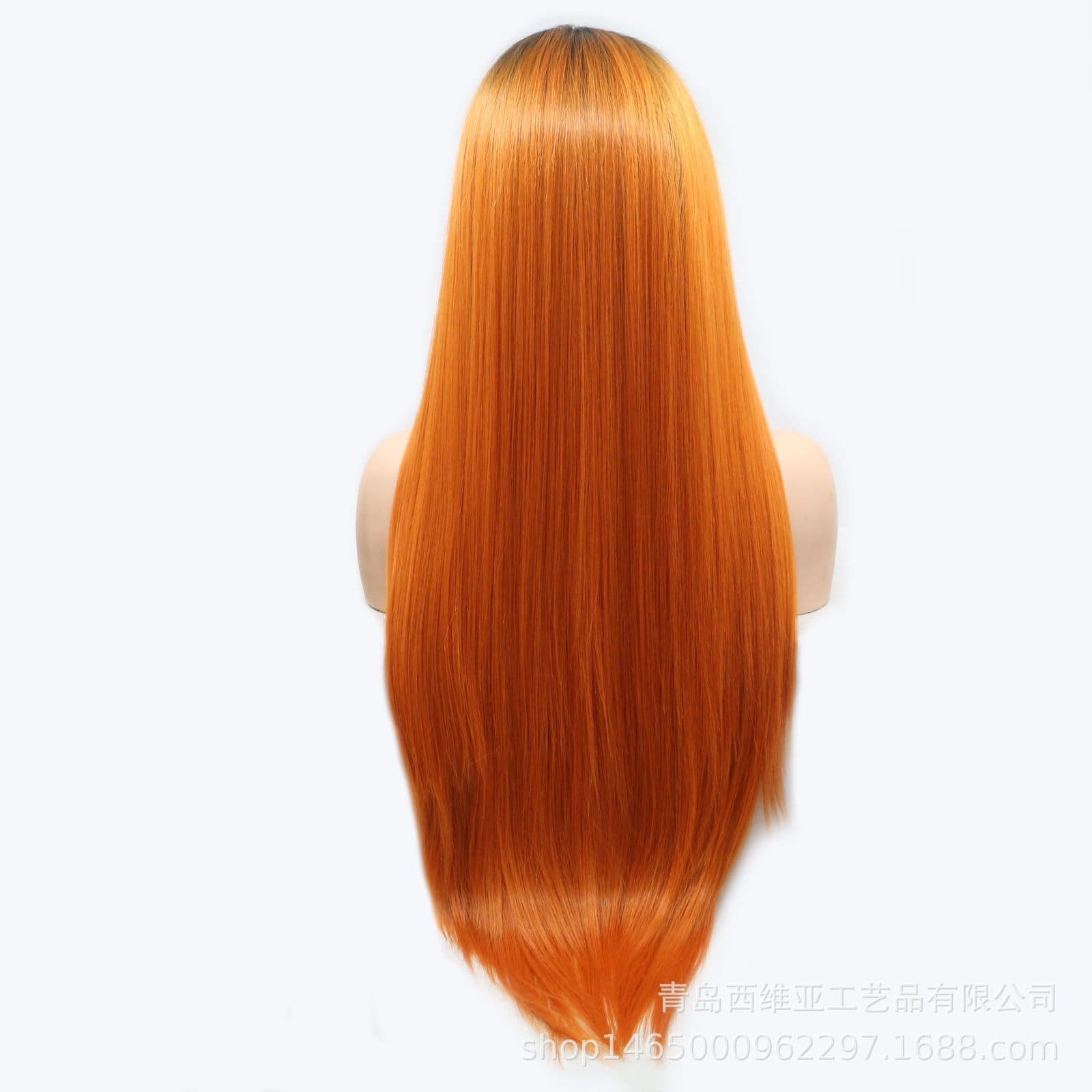 Hand hook front lace carnicaron Japanese silk wig free parting long straight hair one piece drop shipping - Image 4