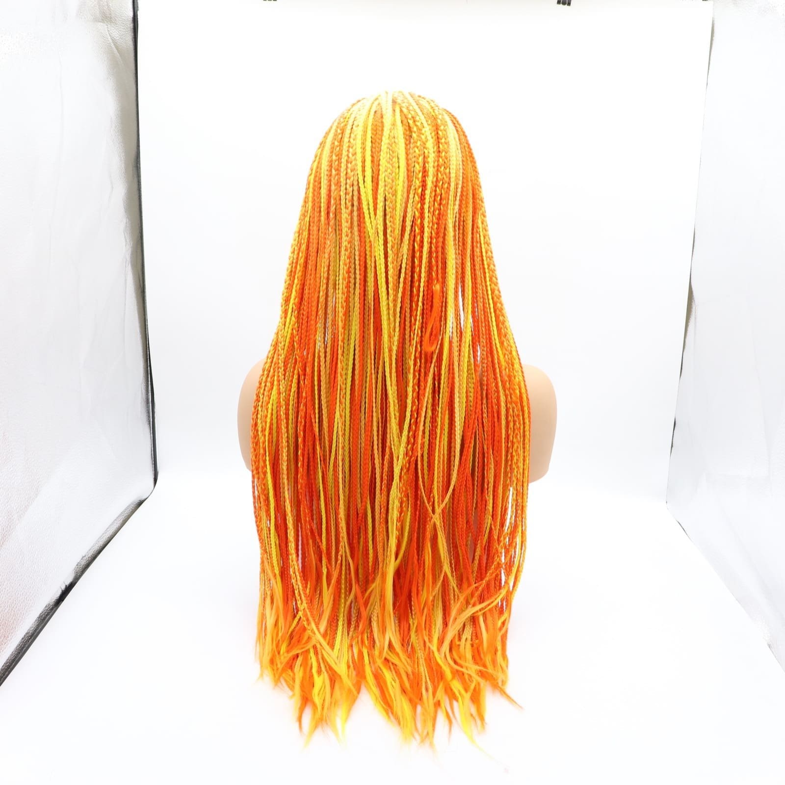 Foreign trade cross-border dirty braided girl hand-knitted front lace chemical fiber hand-braided colored three-strand hair set one drop shipping - Image 3